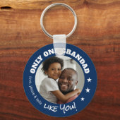 Slechts één grootvader zoals jij Foto Fathers Day  Sleutelhanger (Voorkant)