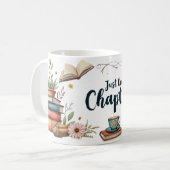 Slechts één hoofdstuk - Gezellige Boho Bloemenboek Koffiemok (Voorkant links)