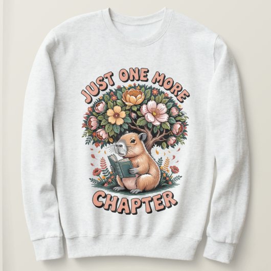 Slechts één hoofdstuk meer capybara Trui  (Design voorkant)