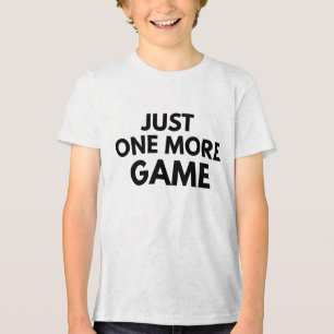 SLECHTS ÉÉN KEER MEER SPELLETJE GRAPPIGE GAMER ZWA Tri-Blend SHIRT