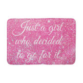 SLECHTS EEN MEISJE DIE BESLOOT DAT ZWARE ZWART-WIT BADMAT (Voorkant)