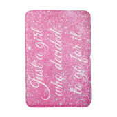 SLECHTS EEN MEISJE DIE BESLOOT DAT ZWARE ZWART-WIT BADMAT (Voorkant Verticaal)