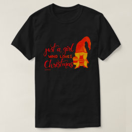 SLECHTS EEN MEISJE DIE VAN CHRISTMAS GEEFT. T-SHIRT
