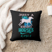 "SLECHTS EEN MEISJE DIE VAN HORSES HOUDT" GEPERSON KUSSEN (Deken)