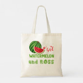 SLECHTS EEN MEISJE DIE VAN WATERMELON EN ROSS HOUD TOTE BAG (Achterkant)