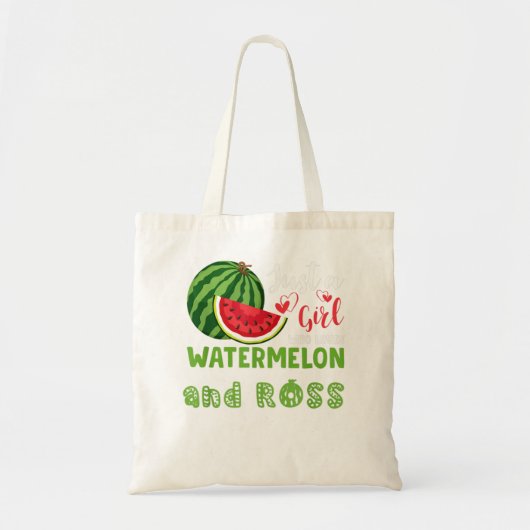 SLECHTS EEN MEISJE DIE VAN WATERMELON EN ROSS HOUD TOTE BAG (Voorkant)