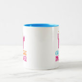 Slechts één moeder kleurrijke bloemenkat Mok (Center)