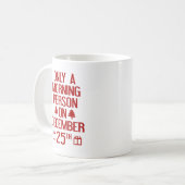 Slechts een ochtendpersoon op de 25e Mok koffie va (Voorkant links)