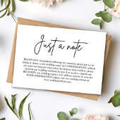 Slechts een opmerking Minimal Wedding Details Encl Kaart