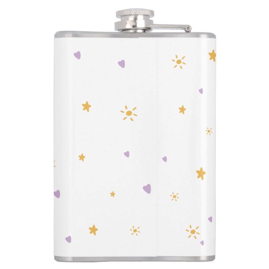 "Slechts een paar blondjes" Custom Name Flask Heupfles (Achterkant)