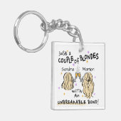 "Slechts een paar blondjes" Custom Name Sleutelhan Sleutelhanger (Voorkant Links)