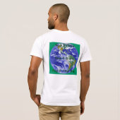 Slechts één planeet aarde t-shirt (Achterkant volledig)