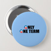 SLECHTS ÉÉN TERMIJN RONDE BUTTON 4,0 CM (Voorkant /achterkant)