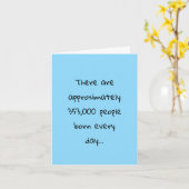 Slechts één van uw verjaardagskaart kaart (Gele Bloem)