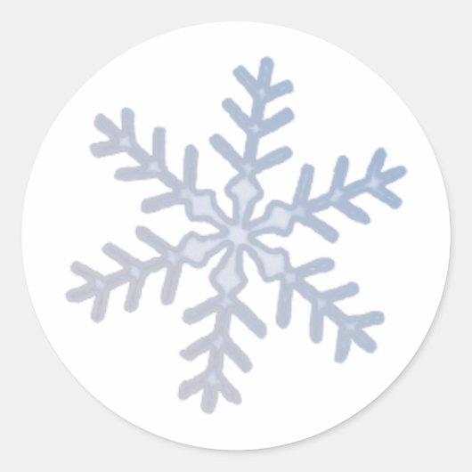 Slechts één vlok ronde sticker (Voorkant)