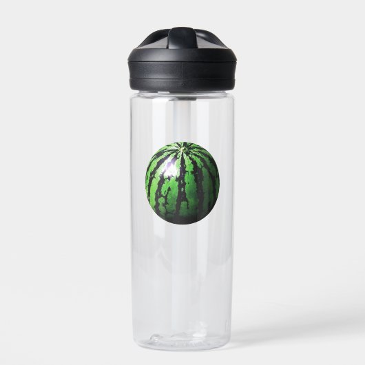 slechts één watermeloen (BGC transparant) Waterfles (Voorkant)