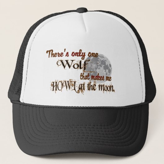 Slechts één wolf voor mij trucker pet (Voorkant)