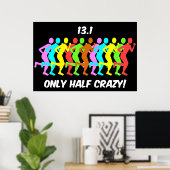 slechts half gek poster (Thuiskantoor)