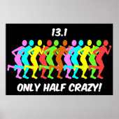 slechts half gek poster (Voorkant)