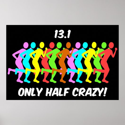 slechts half gek poster (Voorkant)