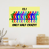 slechts half gek poster (Keuken)