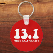 slechts half gek sleutelhanger (Voorkant)