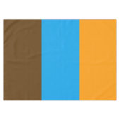 SLECHTS KLEUR patroon oranje bruin + uw rug. Tafelkleed (Voorkant (Horizontaal))