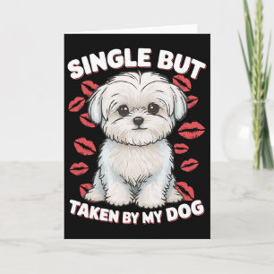 Slechts, maar bezet door mijn hond Schattig Grappi Kaart