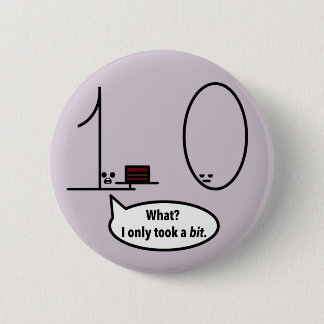 Slechts nam een beetje ronde button 5,7 cm