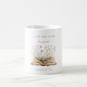 Slechts Nog Één Hoofdstuk Aquarel Bloemenboek Koffiemok
