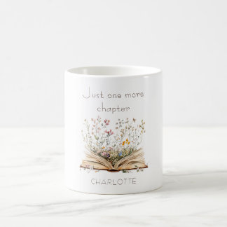 Slechts Nog Één Hoofdstuk Aquarel Bloemenboek Koffiemok