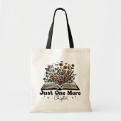 Slechts Nog Een Hoofdstuk Bloem Boek Tote Bag (Voorkant)