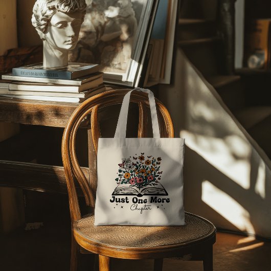 Slechts Nog Een Hoofdstuk Bloem Boek Tote Bag