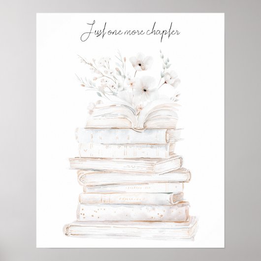 Slechts Nog Één Hoofdstuk Boek Liefhebbers Poster (Voorkant)