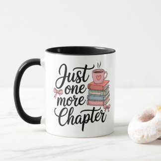 Slechts Nog Eén Hoofdstuk – Cozy Bookworm Design Mok