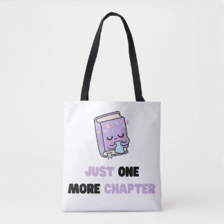 Slechts Nog Één Hoofdstuk Grappig Slaperig Boek Ve Tote Bag