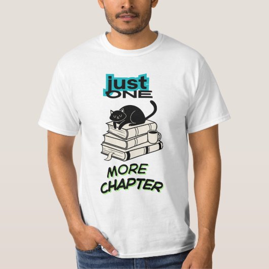 Slechts Nog Één Hoofdstuk Kat T-shirt (Voorkant)