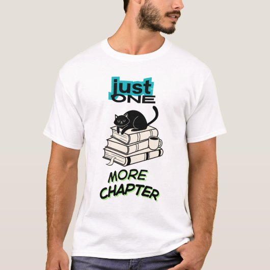 Slechts Nog Één Hoofdstuk Kat T-shirt (Voorkant)
