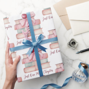 Slechts Nog Eén Hoofdstuk – Watercolor Boek Liefhe Cadeaupapier