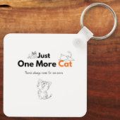 Slechts Nog Een Kat Sleutelhanger | Mooie Kattenca (Achterkant)
