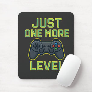 Slechts Nog Een Niveau Gamer Kunst Muismat