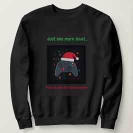 Slechts Nog Een Niveau Grappige Gamer Kerst  Trui