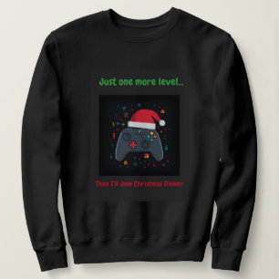 Slechts Nog Een Niveau Grappige Gamer Kerst  Trui