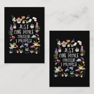 Slechts Nog Eén Orchidee Ik Beloof Het Notitiekaartje