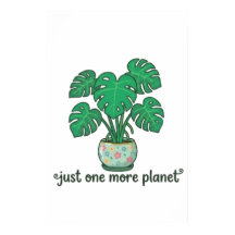 Slechts Nog Één Plant Cute Monstera Poster