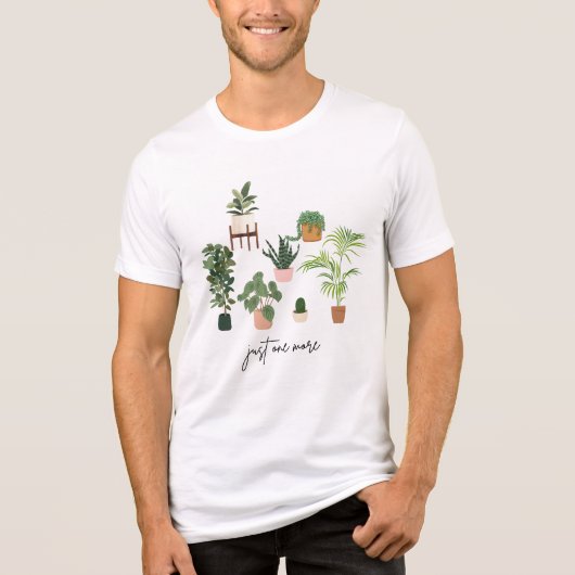 Slechts nog een Plant Shirt, Plant liefhebber groe Tri-Blend Shirt (Voorkant)