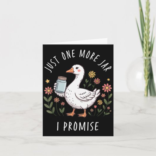Slechts Nog Één Pot Funny Goose Inblikken Kaart (Voorkant)
