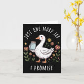 Slechts Nog Één Pot Funny Goose Inblikken Kaart (Gele Bloem)