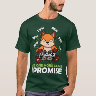 Slechts nog één spel, ik beloof het Videospel Game T-shirt