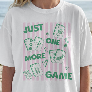 Slechts Nog Één Spel Leuk Mahjong T-Shirt